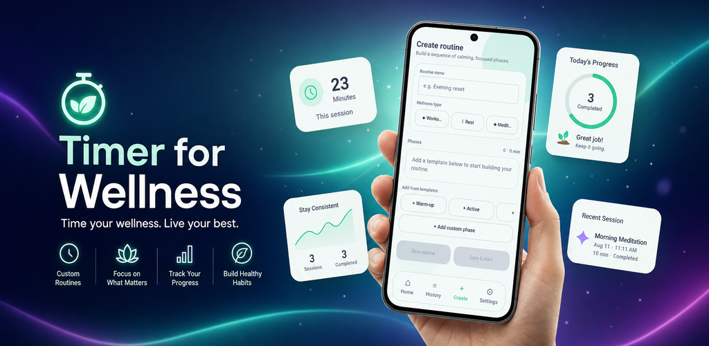 Timer for Wellness promotional banner